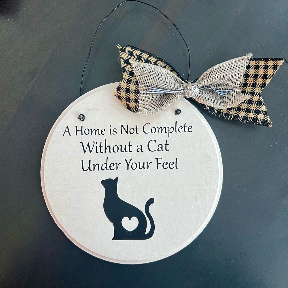 🔥3/$25 Cat Lover's Decorative Wall Sign